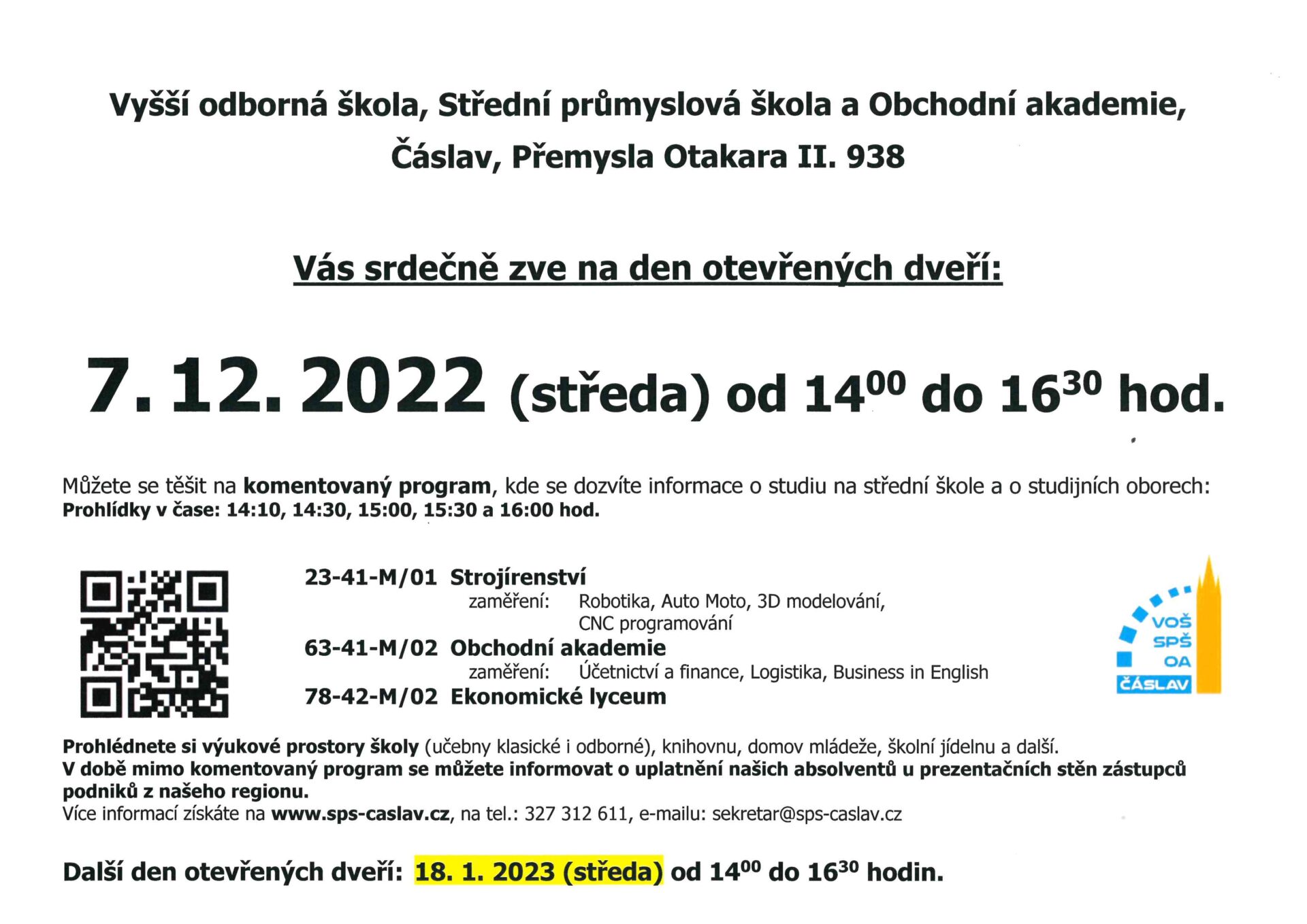 2022 12 7 dod | VOŠ, SPŠ a OA Čáslav